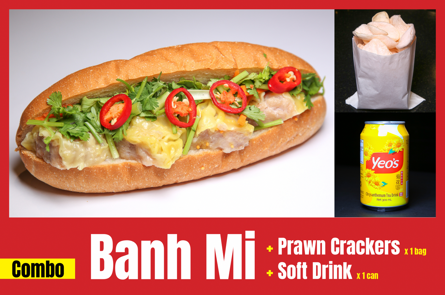 CB 2. Siu Mai Banh Mi (Combo)