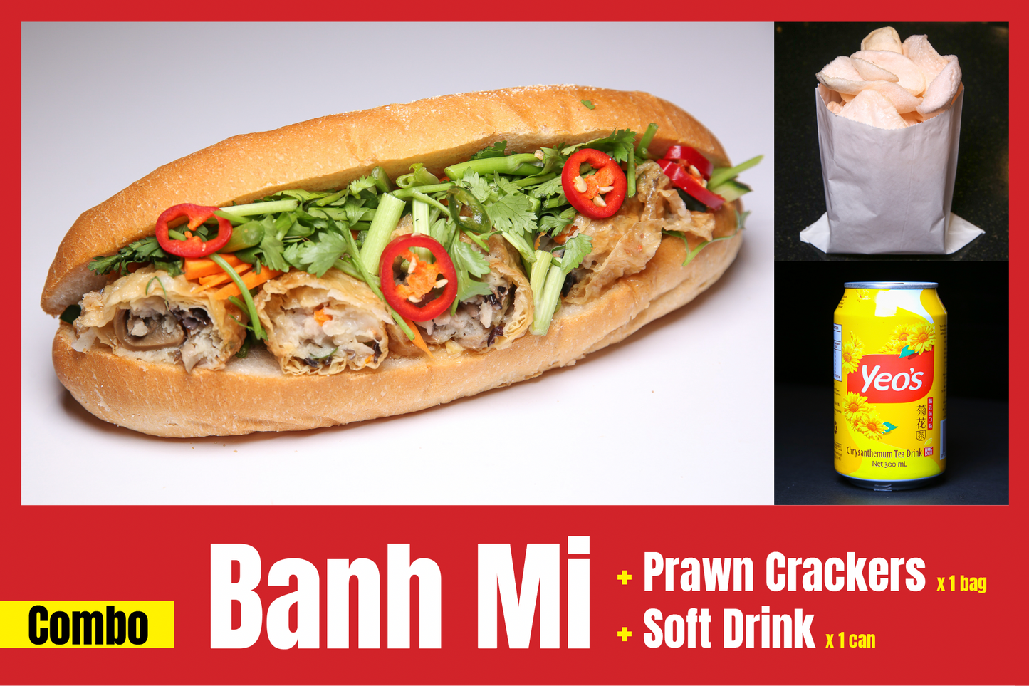 CB 3. Beancurd Roll Banh Mi (Combo)