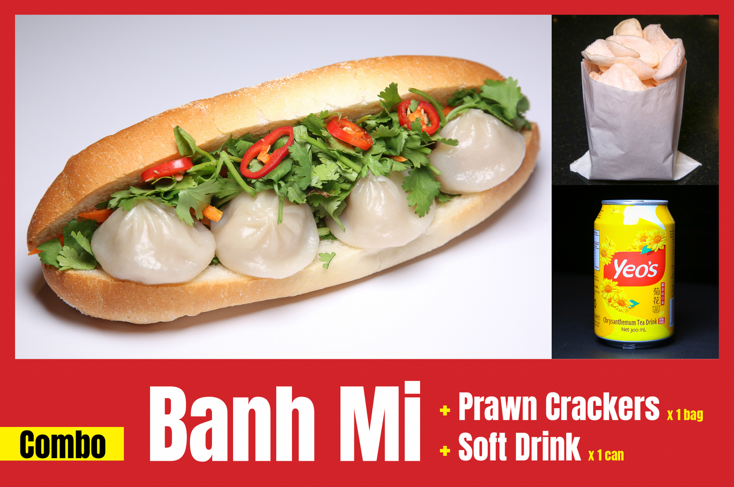 CB 4. Shanghai Dumpling Banh Mi (Combo)