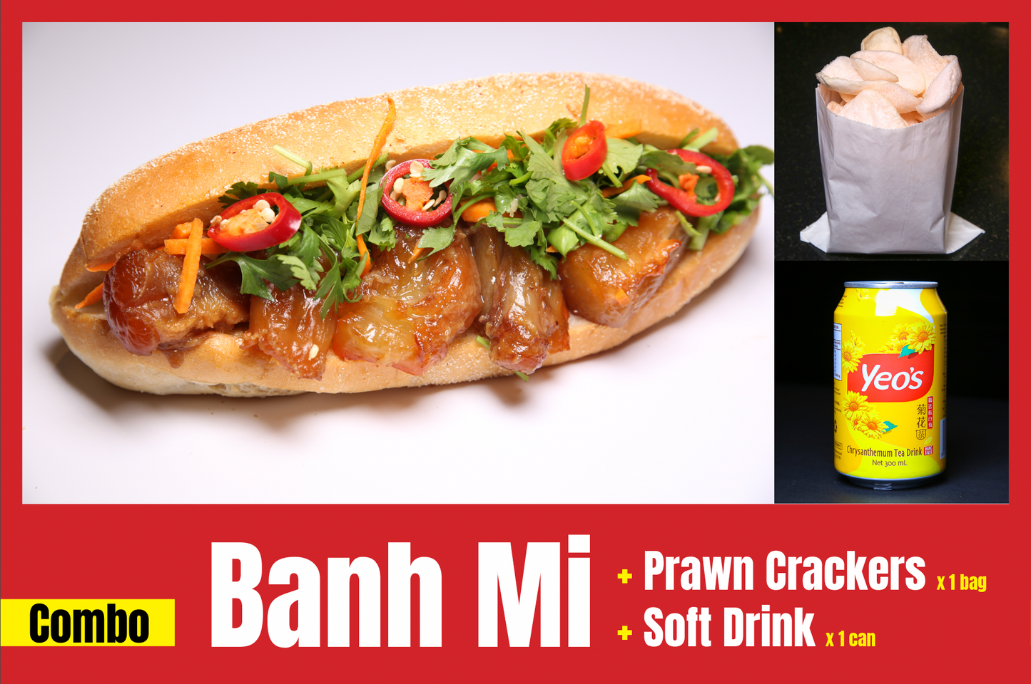 CB 5. Beef Tendon Banh Mi (Combo)