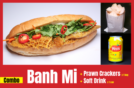 CB 6. Honeycomb Tripe Banh Mi (Combo)