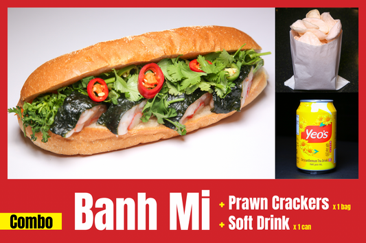 CB 7. Crab Meat Seaweed Roll Banh Mi (Combo)