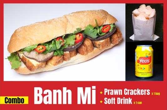 CB 8. Tofu & Mushroom Banh Mi (Combo)
