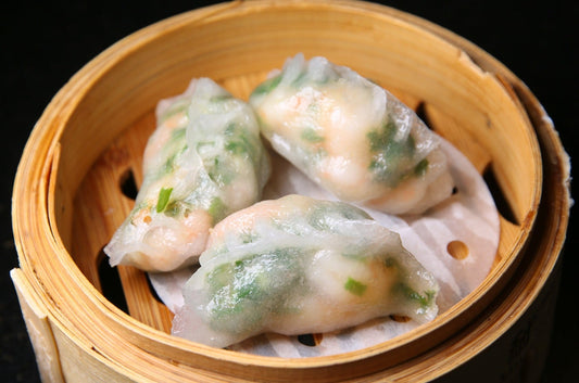 A3. Prawn & Chive Dumplings  |  鲜虾韭菜饺